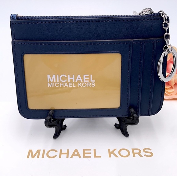MICHAEL KORS SMALL TOP ZIP COINPOUCH DK CHAMBRAY - Picture 5 of 16